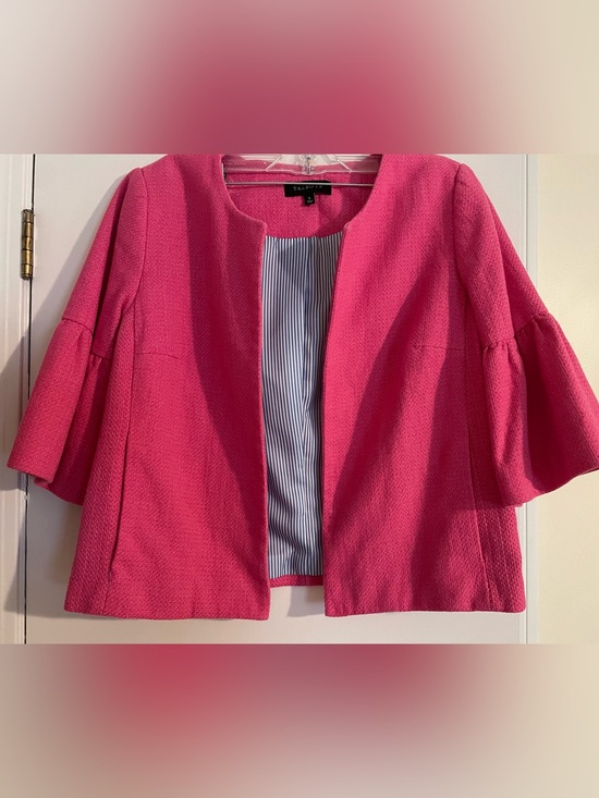 Talbots Jackets & Blazers - Very pretty pink Talbots swing coat. 
Size 6
